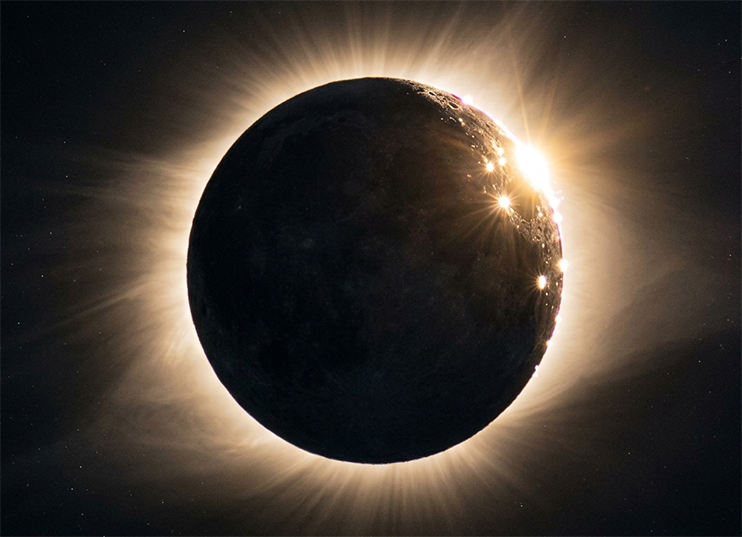 Guia Eclipse Solar España 2026 - Perlas de Baily
